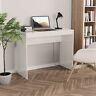 802243 Vidaxl Vida Xl Desk High Gloss White Chipboard 719883981680