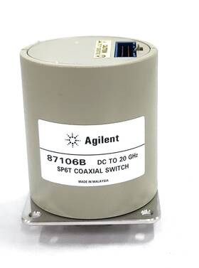 Agilent 87106b Dc-20ghz Rf Multiport Microwave Coaxial Switch 24v Sma Sp6t