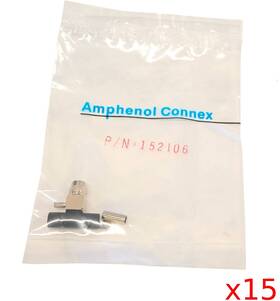 Amphenol 152106 Lot Of 15 New 10 Ghz Smc Ra Plug For Rg-174 188a 316 7805a