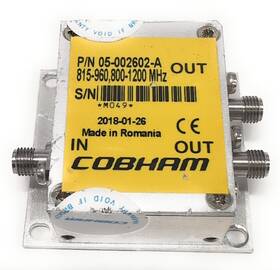 Cobham 05-002602-a 815-960 / 800-1200mhz Sma Crossband Coupler
