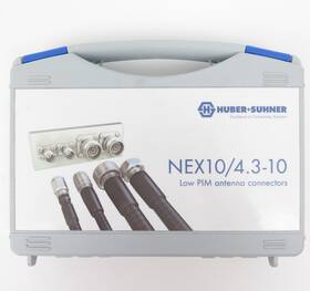 Huber Suhner Nex10 4.3-10 To Rf Adapter Kit 8-piece Set Low Pim Grey Case