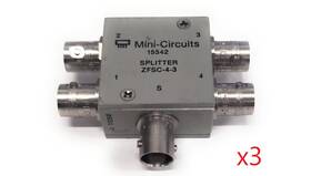 Mini-circuits Zfsc-4-3 Lot Of 3 Mini-circuits 10 To 300 Mhz Bnc Power Splitter/combiner