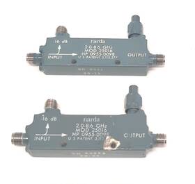 Narda 25016 Lot Of 2 To 8.6 Ghz 16 Db Sma Directional Coupler Hp 0955-0098