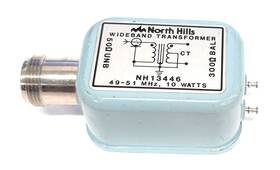 North Hills Nh13446 Wideband Transformer 49-51 Mhz 10w N Connector