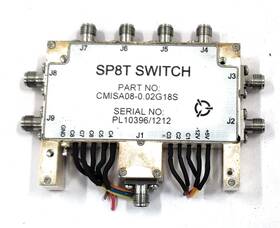 Quantic Cmisa08-0.02g18s Pmi Sp8t 0.012 To 18 Ghz Sma Reflective Switch Module