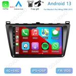 64GB Radio Stereo Carplay Gps Navi Android 13 For Mazda Rui Wing 2008-2015. Fixed Price $118.74.