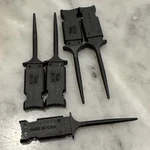 (5) Tektronix 020-2896-00 30V Ic Grabber Probe Clip 020-0569-00 Made In Usa. Fixed Price $25.00.