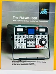 Ifr The Fm / AM-1500 With Optional Cellular Mobile Test Capabilities Catalog.. Fixed Price $49.99.