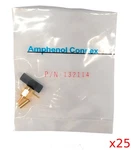 Lot Of 25 Amphenol 12.4 Ghz 132114 Sma Plug For RG-174, 188, 316, LMR-100. Fixed Price $49.99.