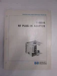 Hp 11869A Rf Plug-in Adapter, Operating And Service Manual, Used. Fixed Price $25.00.