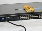 Linksys SRW2024 V1.2 24-PORT 10/100/1000 Gigabit Ethernet Switch Webview Cisco. Fixed Price $89.99.