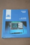 Aeroflex Ifr Systems Spectrum Analyzer A-7550 Operation Manual. Fixed Price $150.00.